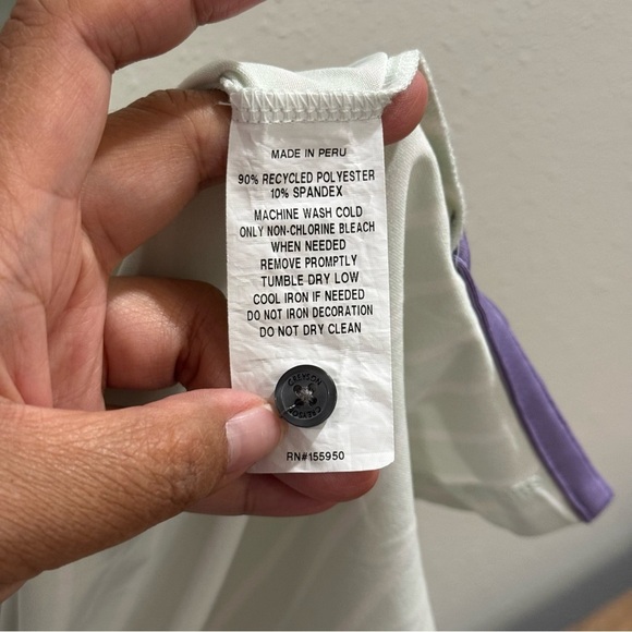 Greyson Men’s XL Mint Green Striped Polo Golf Shirt Casual Athletic Performance - Picture 4 of 8